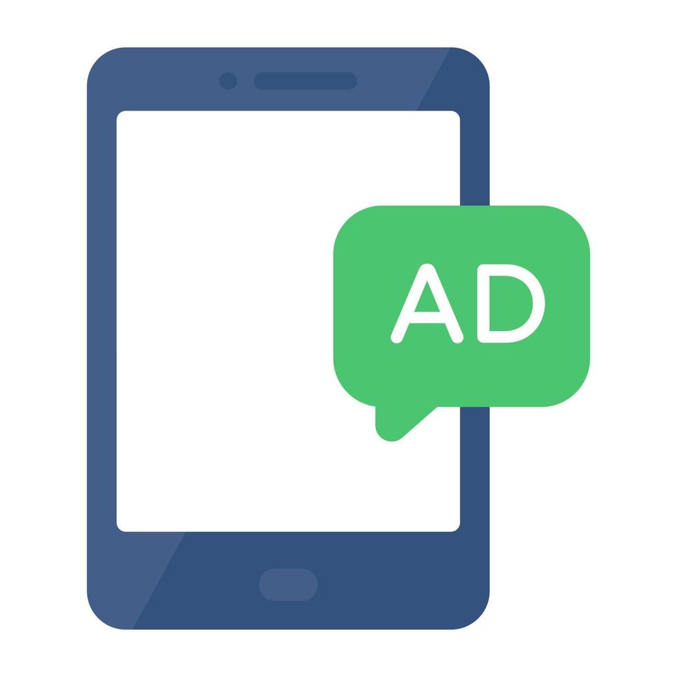 Premium download icon of mobile ad vector