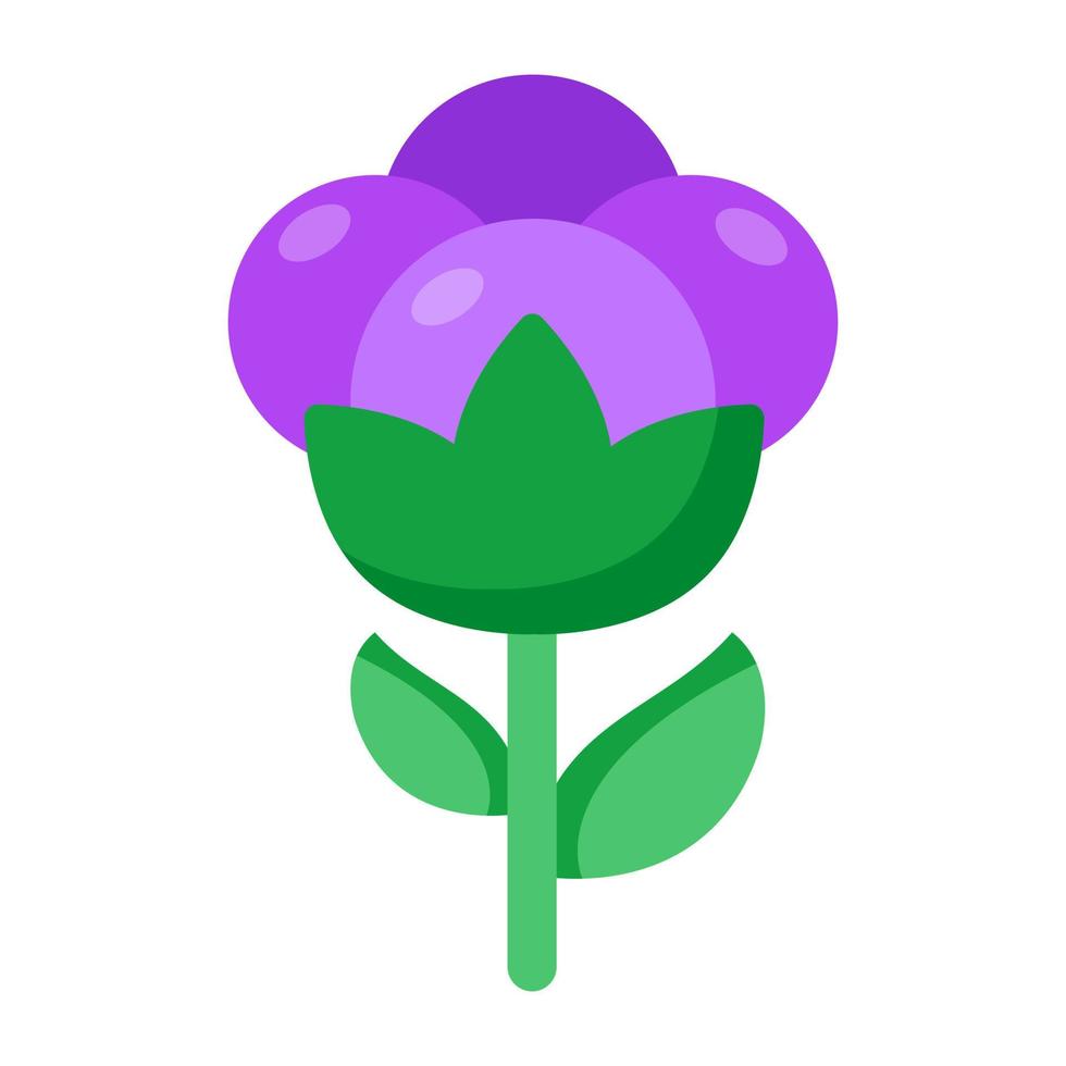 A beautiful design icon of floweret vector