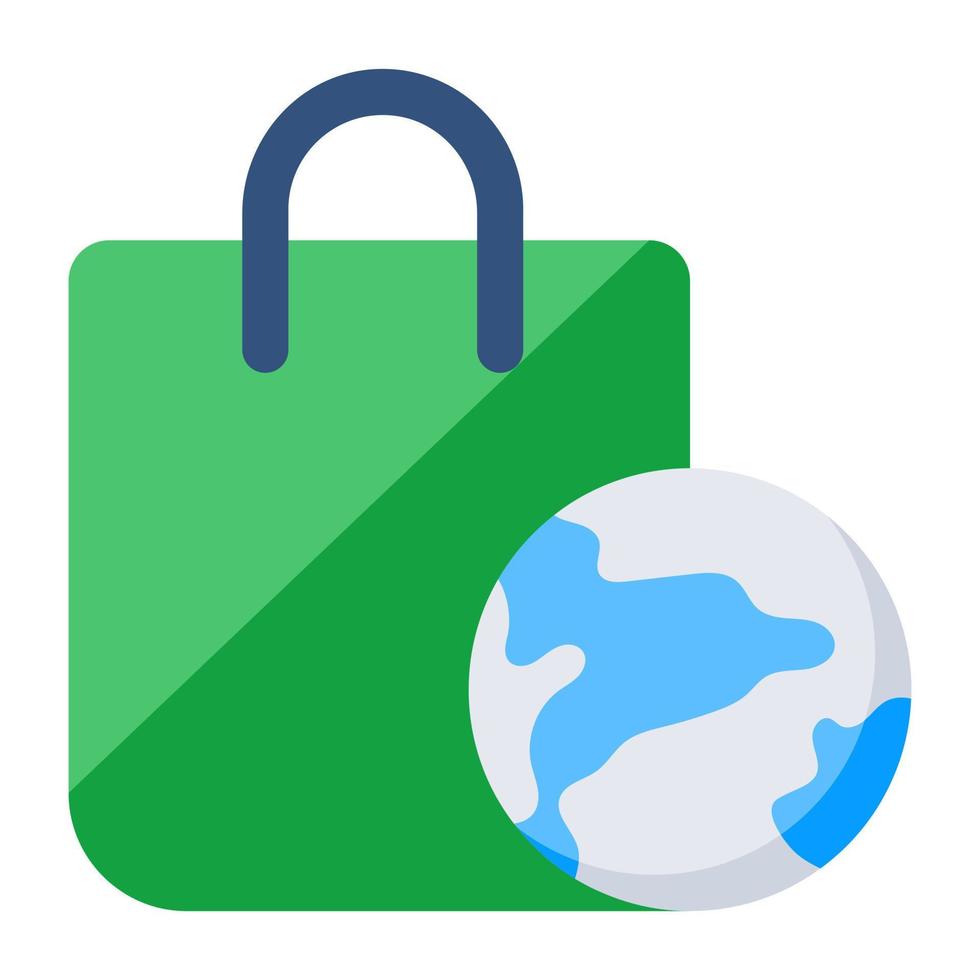 prima descargar icono de global compras vector