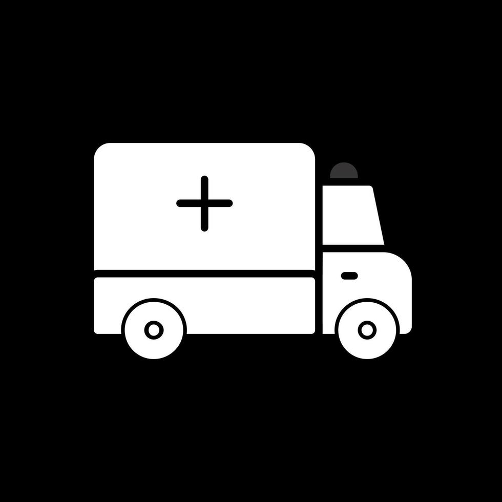 Ambulance Vector Icon Design