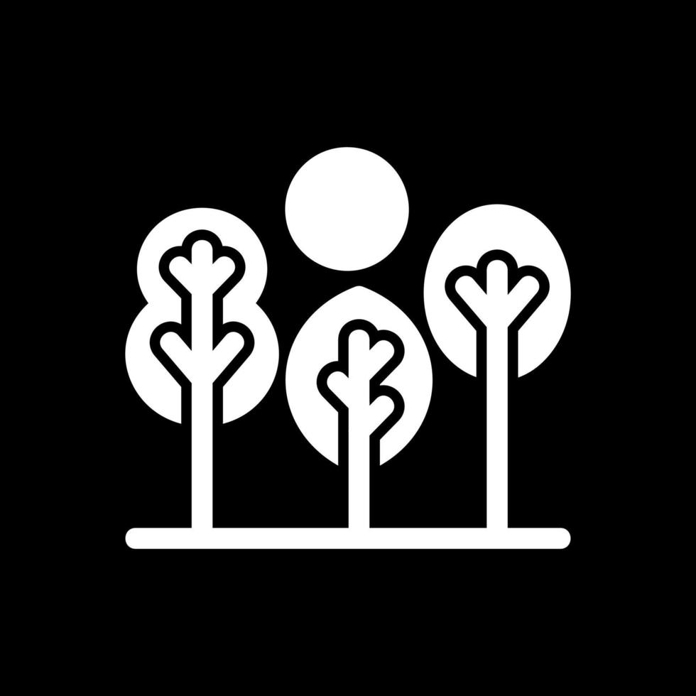 Tree Landscape Vector Icon Design