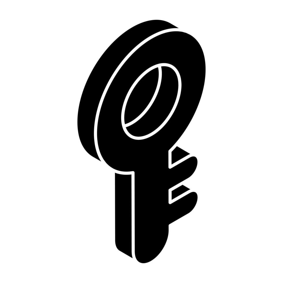 Modern design icon of key vector
