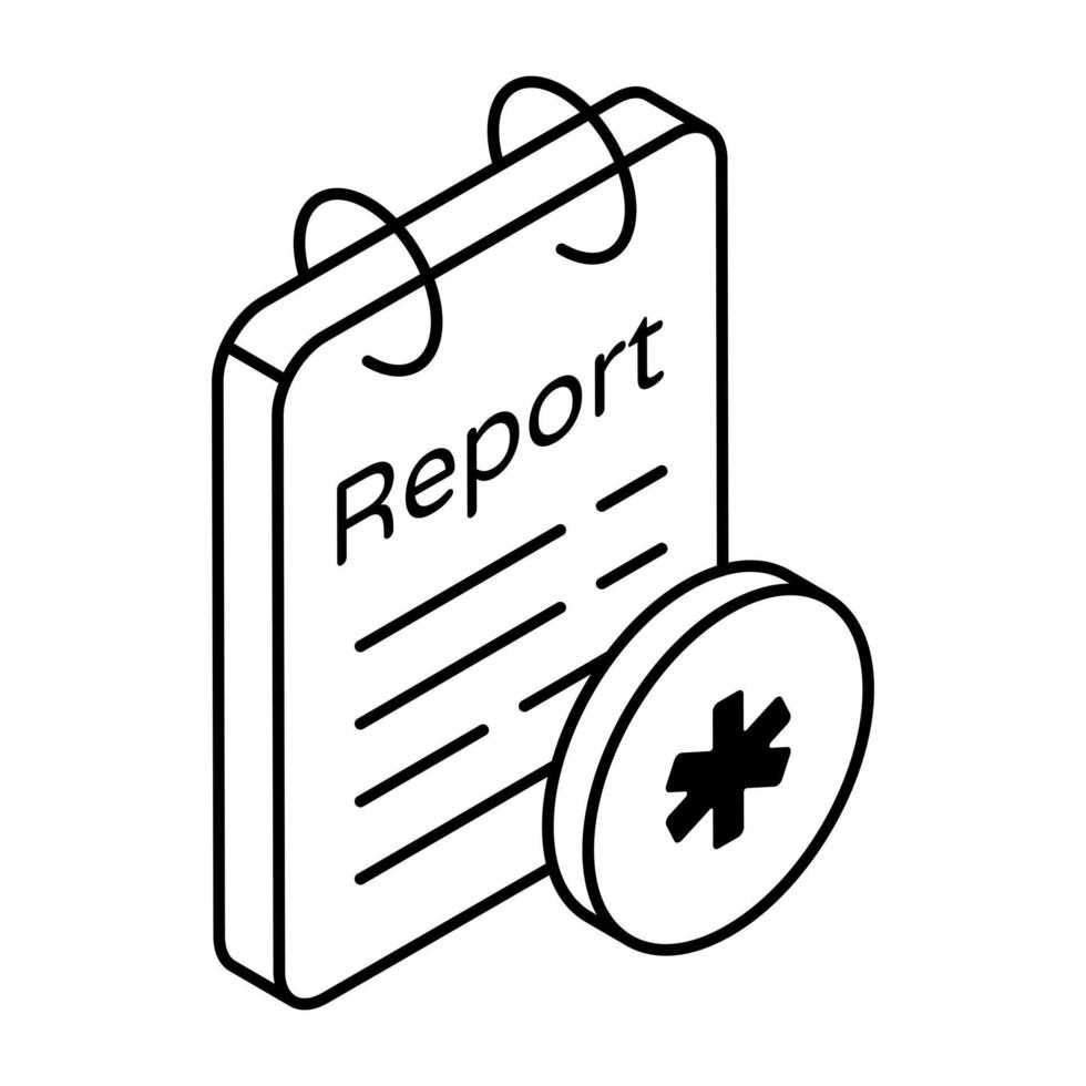 Trendy design icon of prescription vector