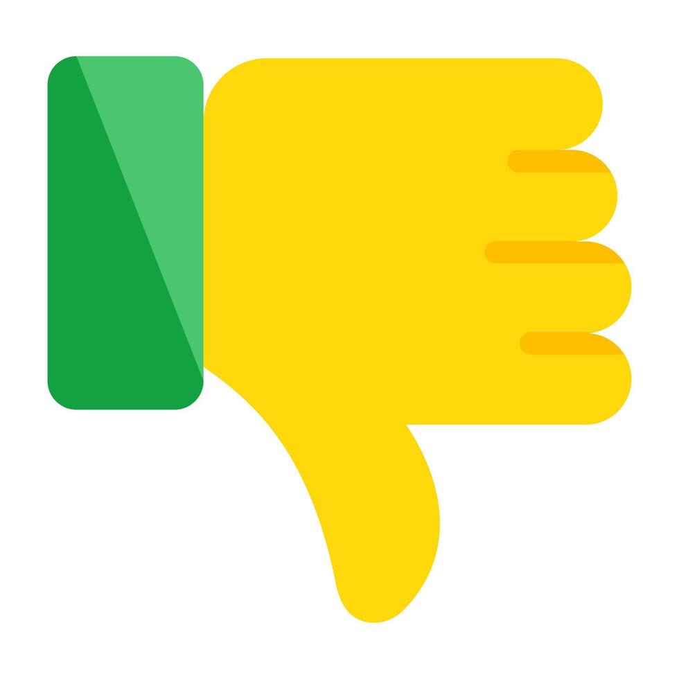 Negative feedback icon, editable vector