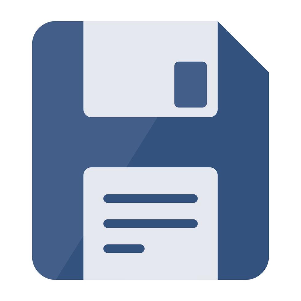 Trendy vector design of floppy disk