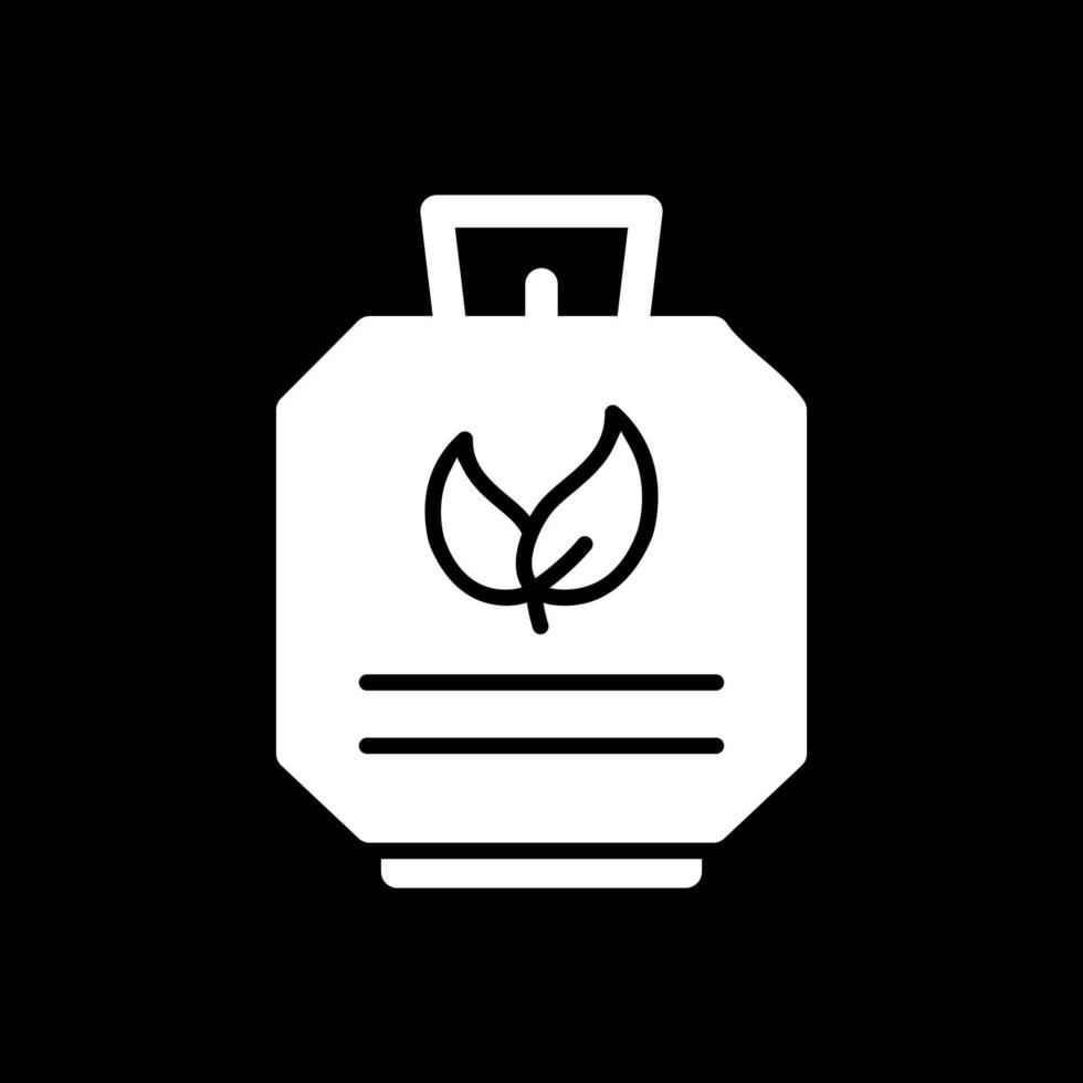 Biogas Cylinder Vector Icon Design