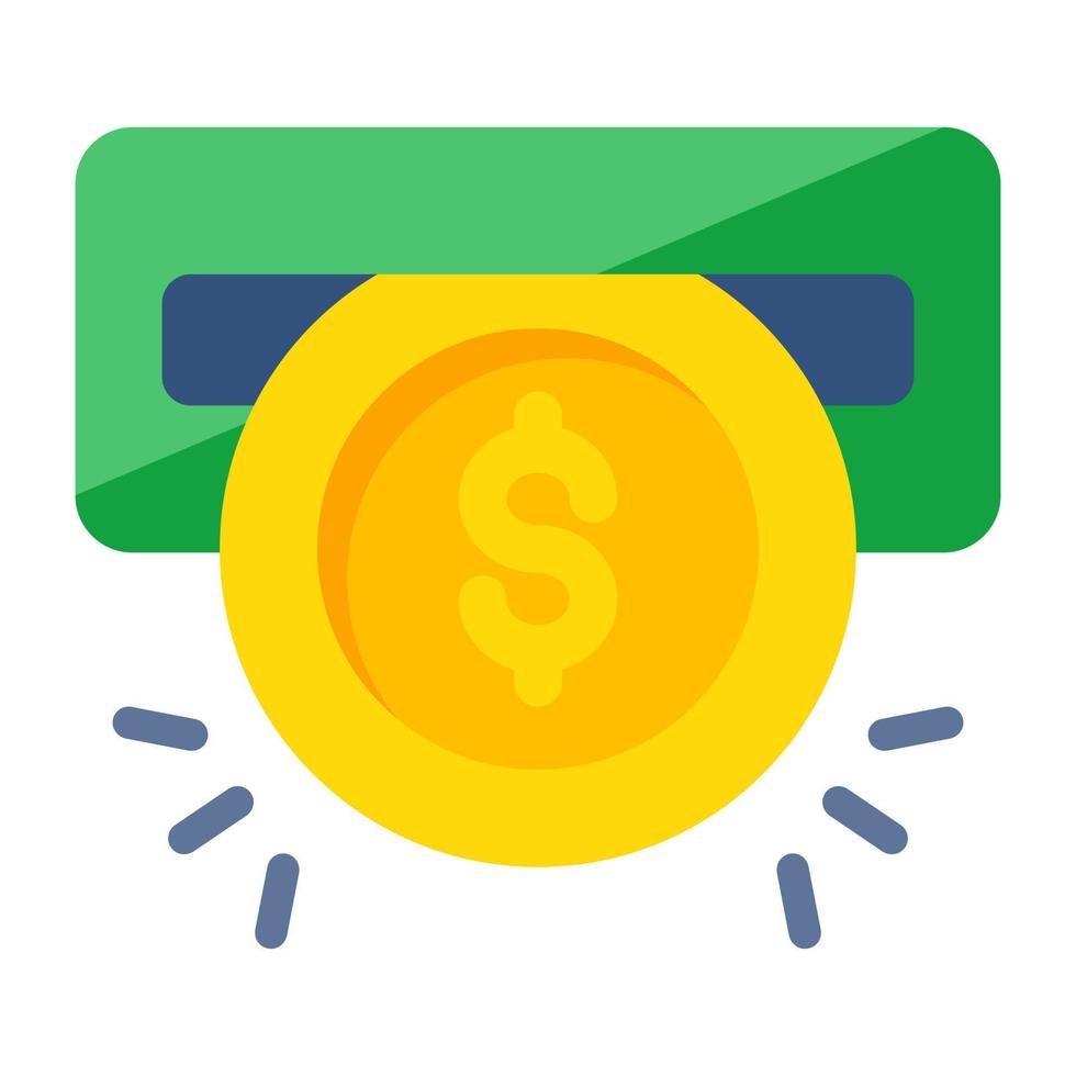 Perfect design icon of cash withdrawal vector