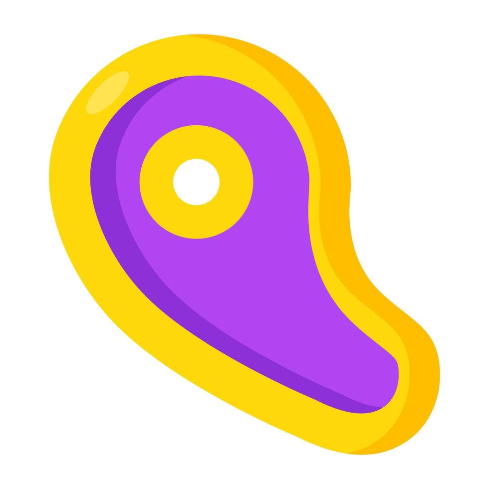 Creative design icon of steak vector