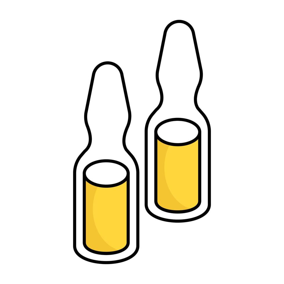 Modern design icon of ampoule vector