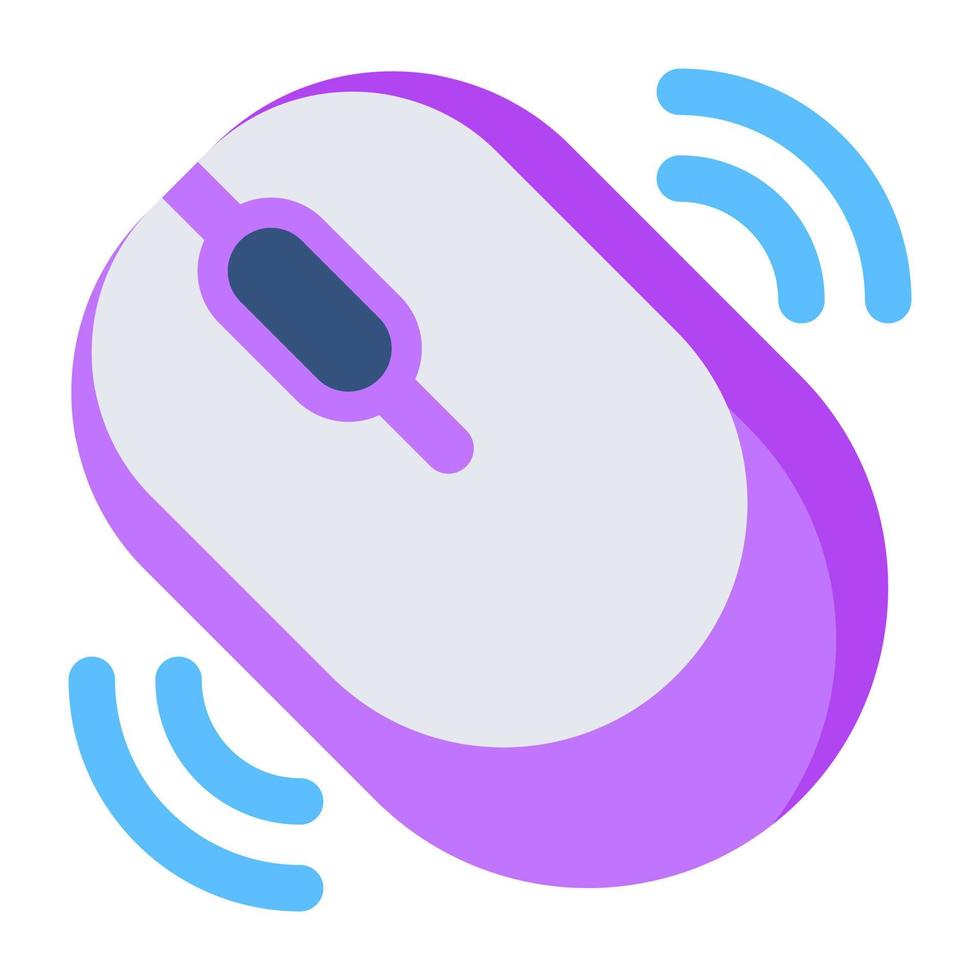 Colored design icon of smart mouse vector