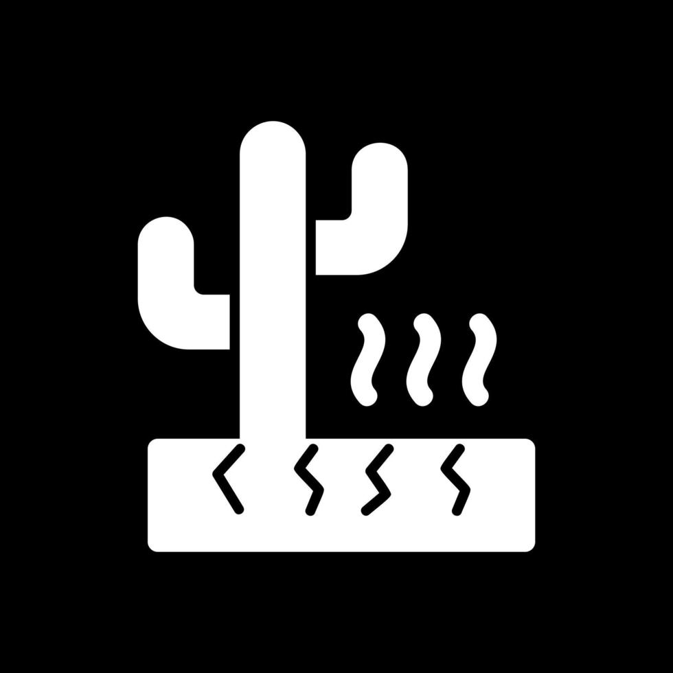 Desert Hot Weather Vector Icon Design
