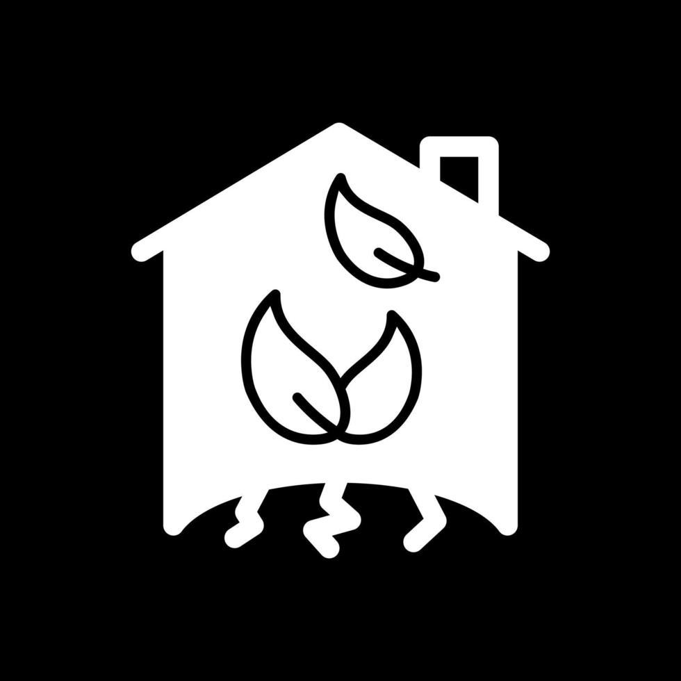 Green House Vector Icon Design