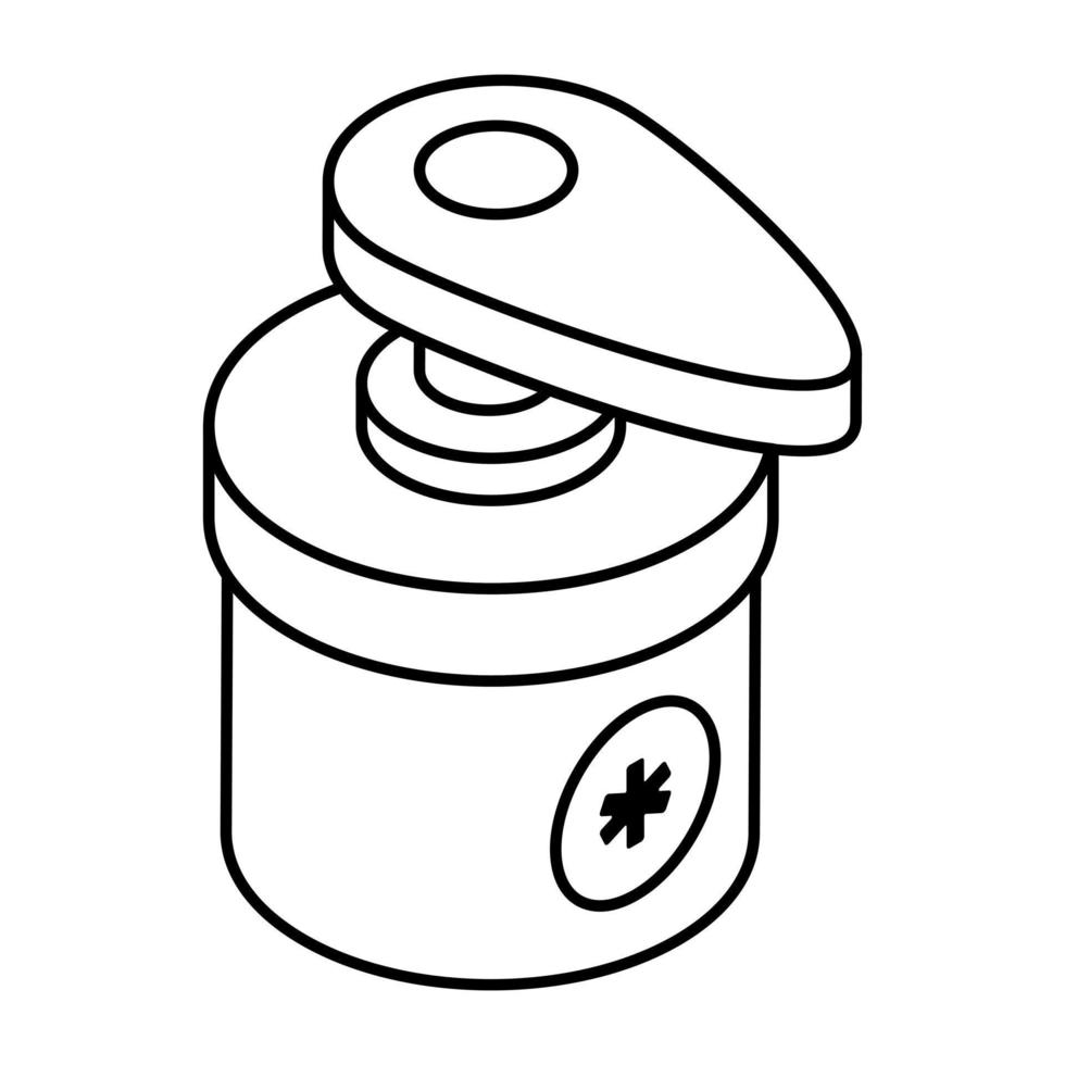 Creative design icon of hand sanitizer vector