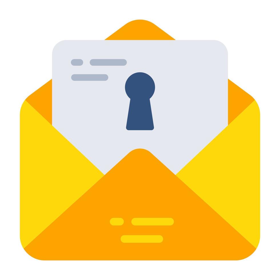 Perfect design icon of mail security vector