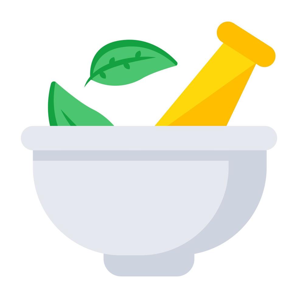 Modern design icon of pestle mortar vector