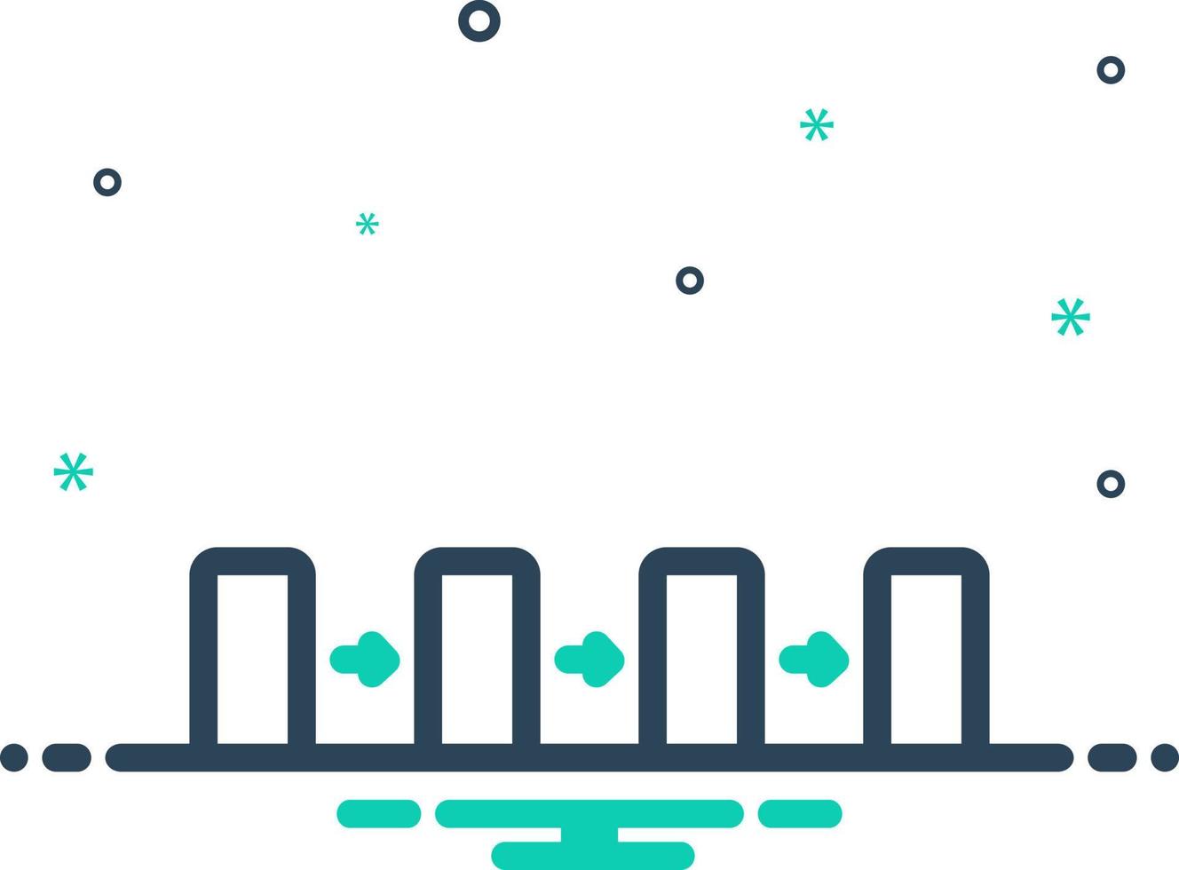 mix icon for sequence vector