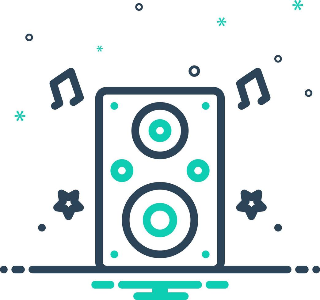 mix icon for entertainment vector