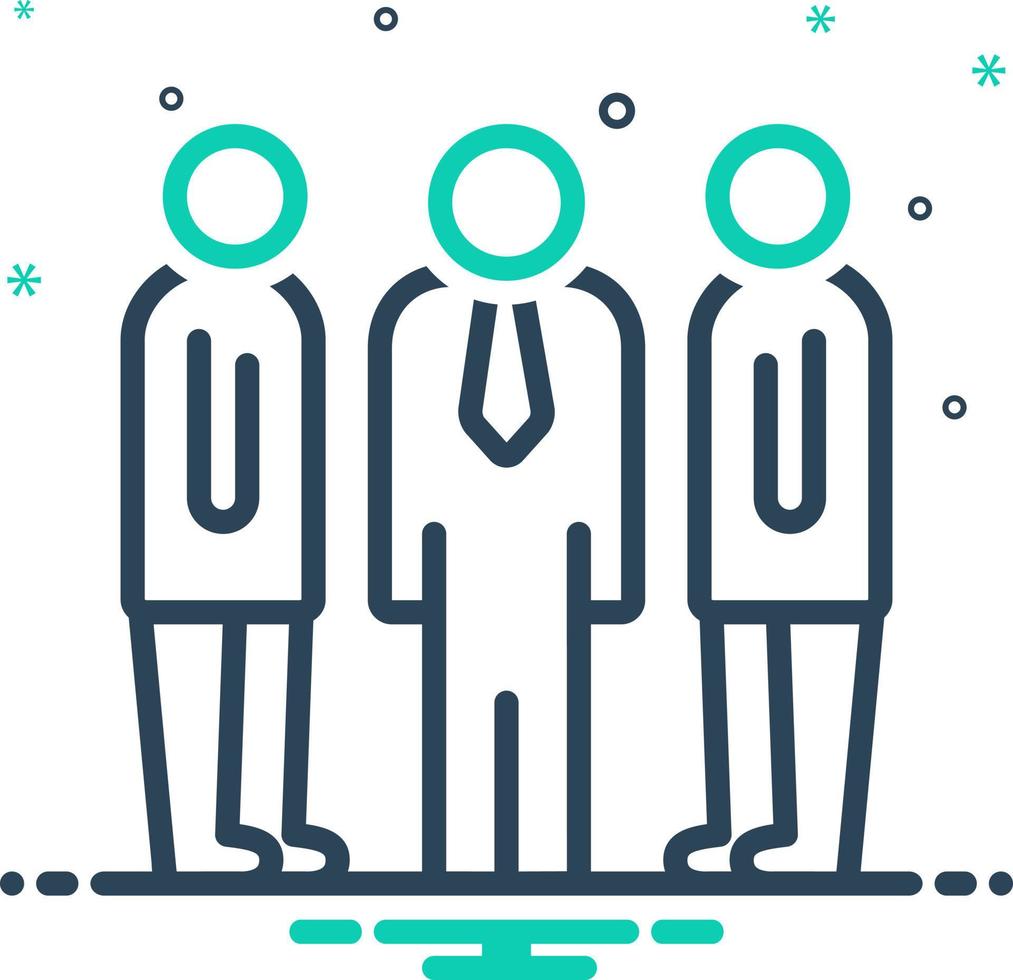 mix icon for ordinary vector