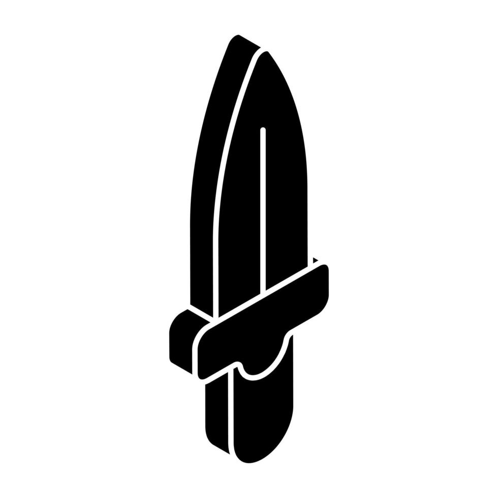 An icon design of knife vector