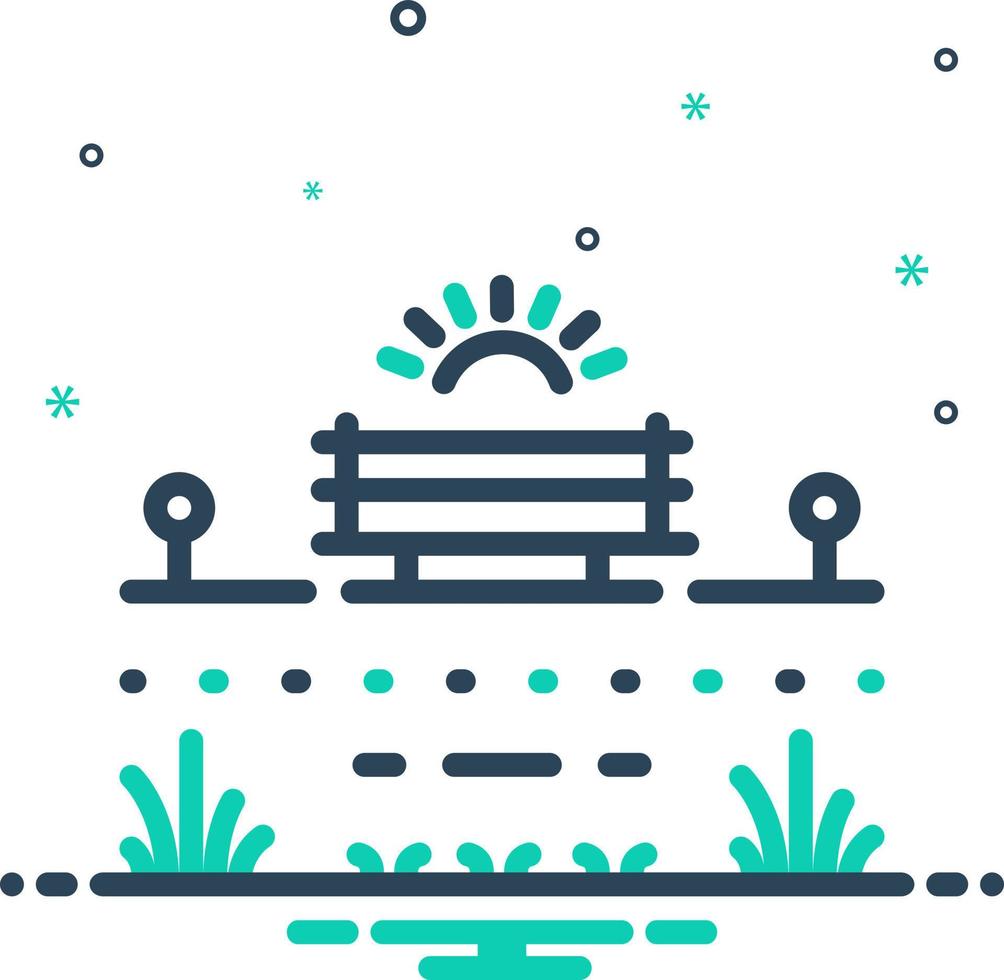 mix icon for garden vector