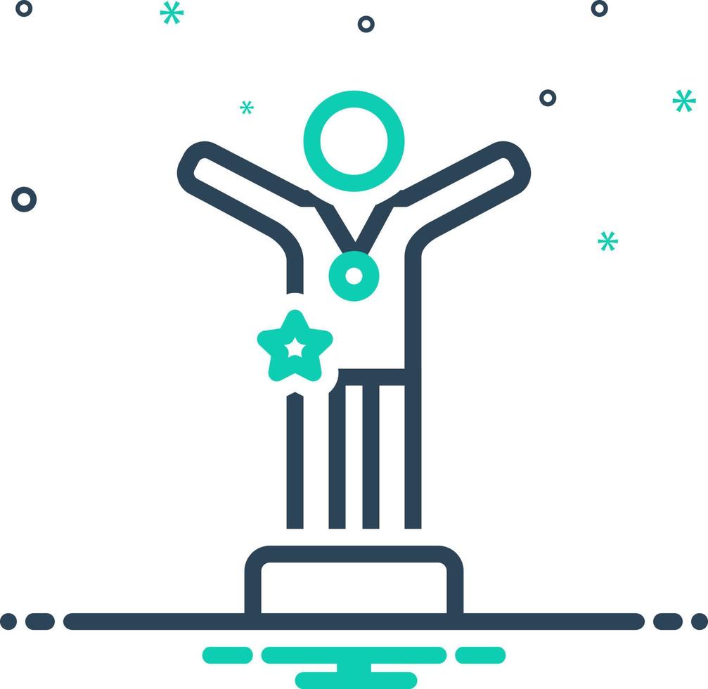 mix icon for winner vector
