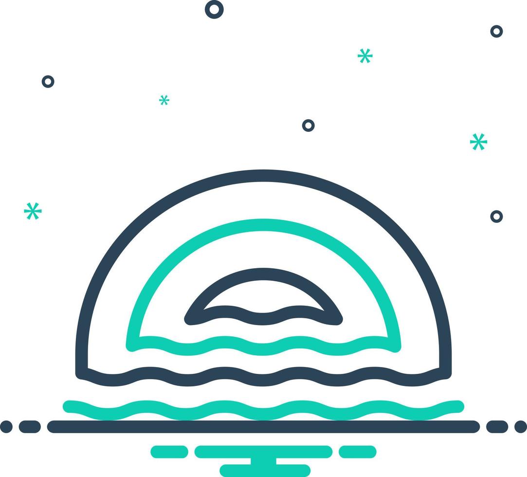 mix icon for depth vector
