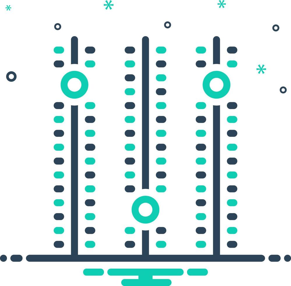 mix icon for volume vector