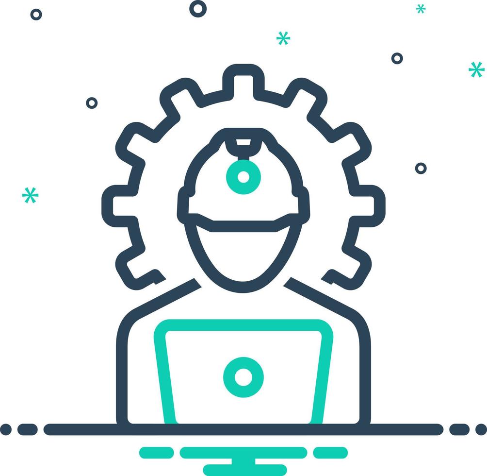 mix icon for engineering vector