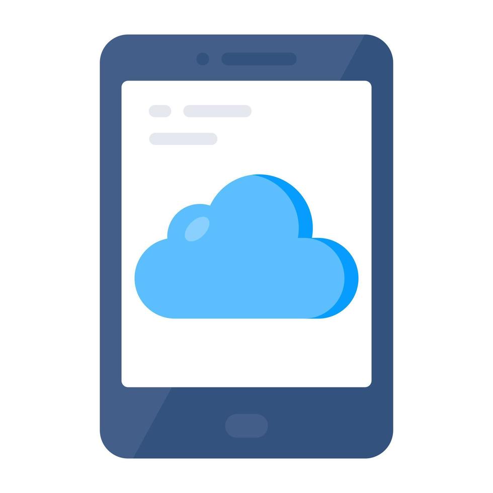 Modern design icon of cloud phone vector