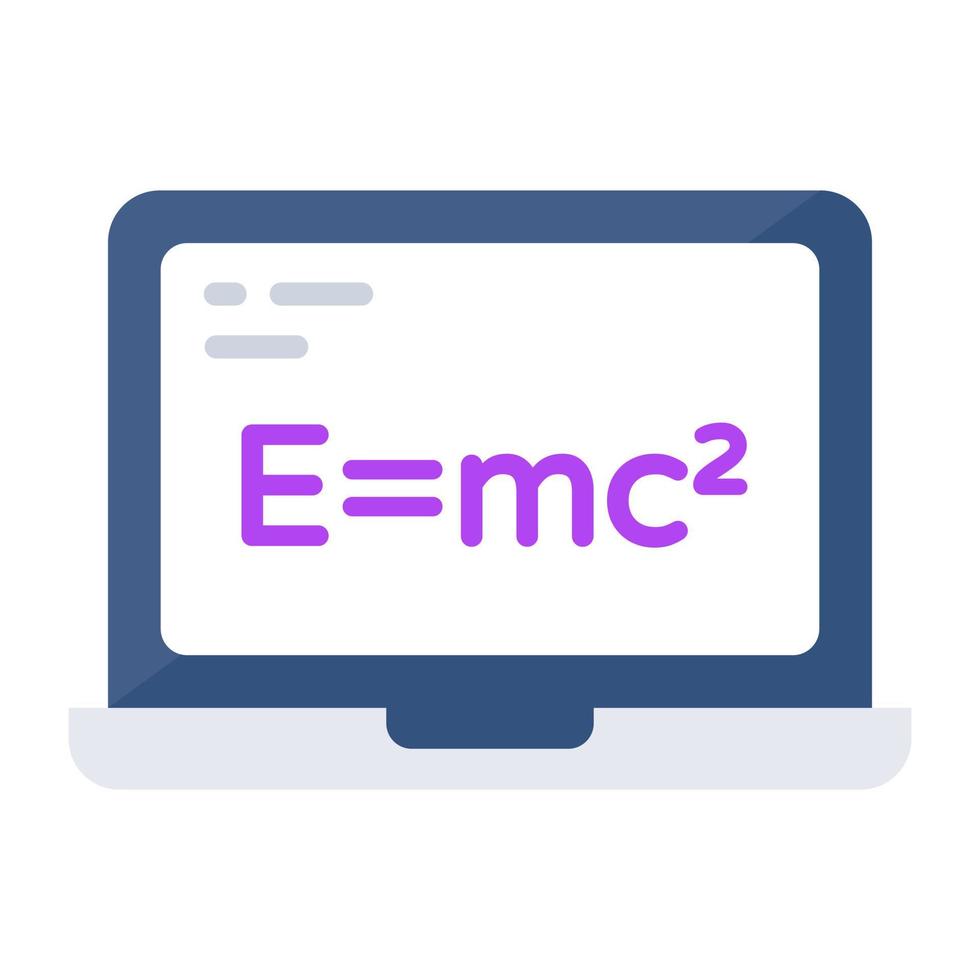 An icon design of physics formula vector