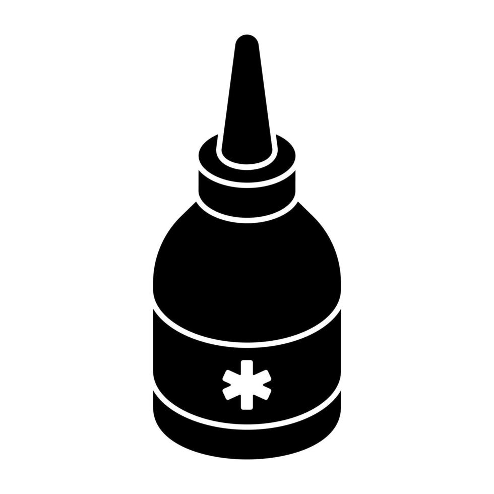 An icon design of dropper bottle vector