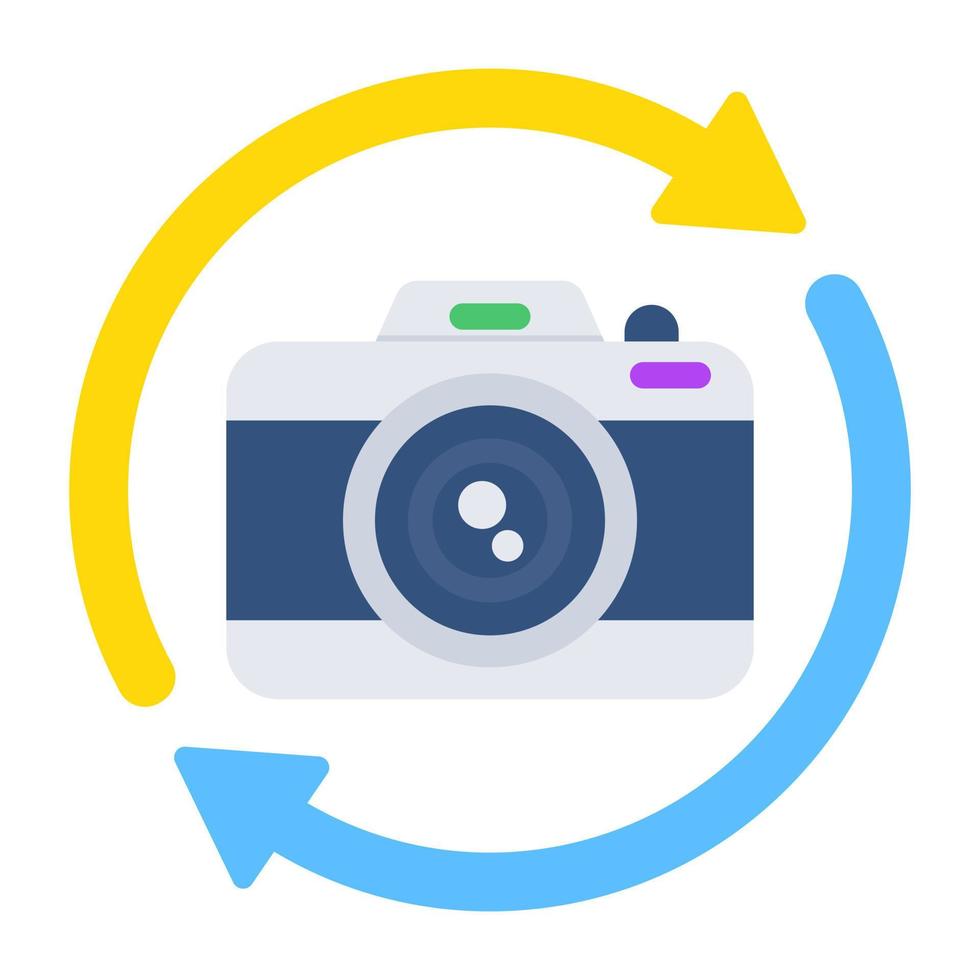 Modern design icon of VR camera vector