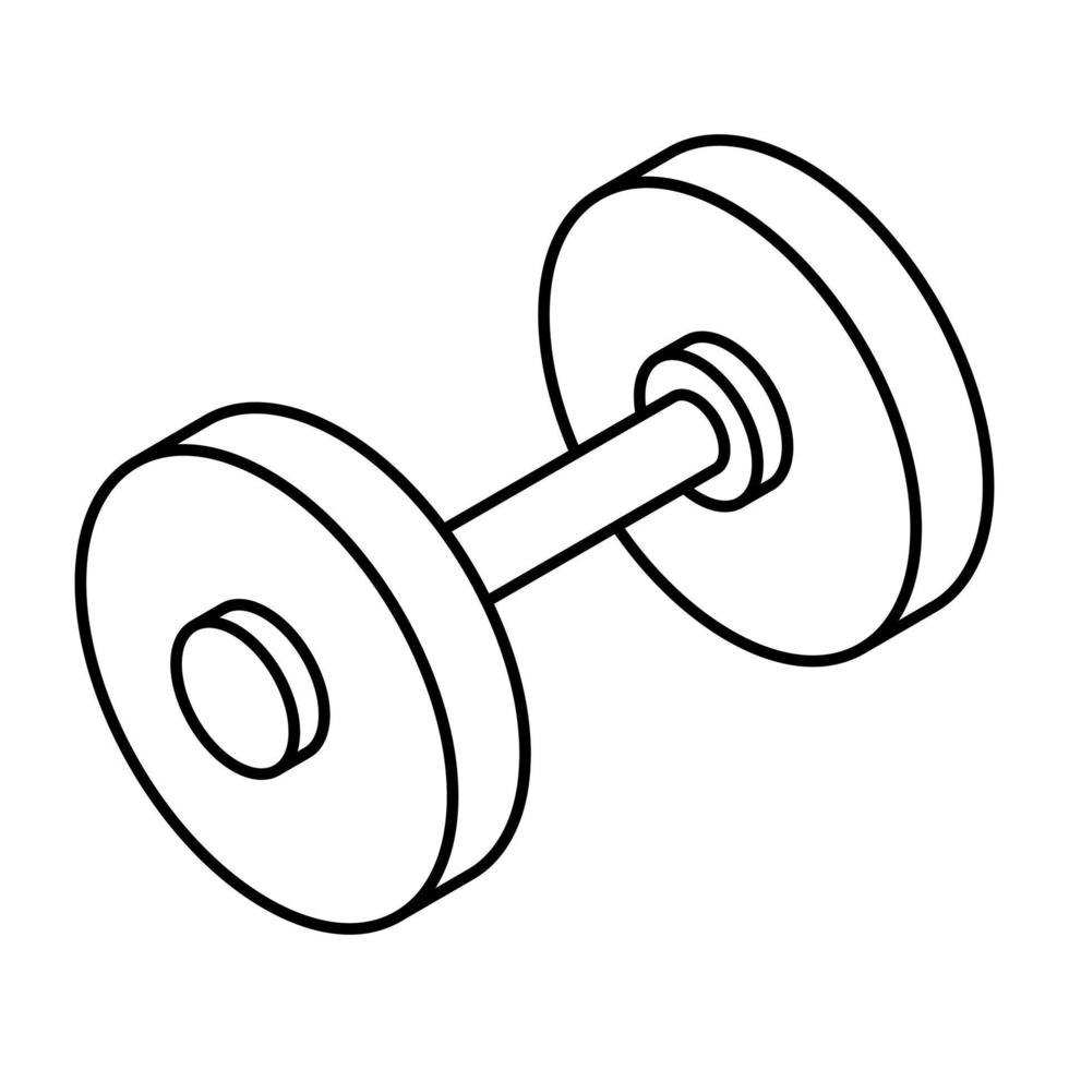 A trendy vector design of dumbbells