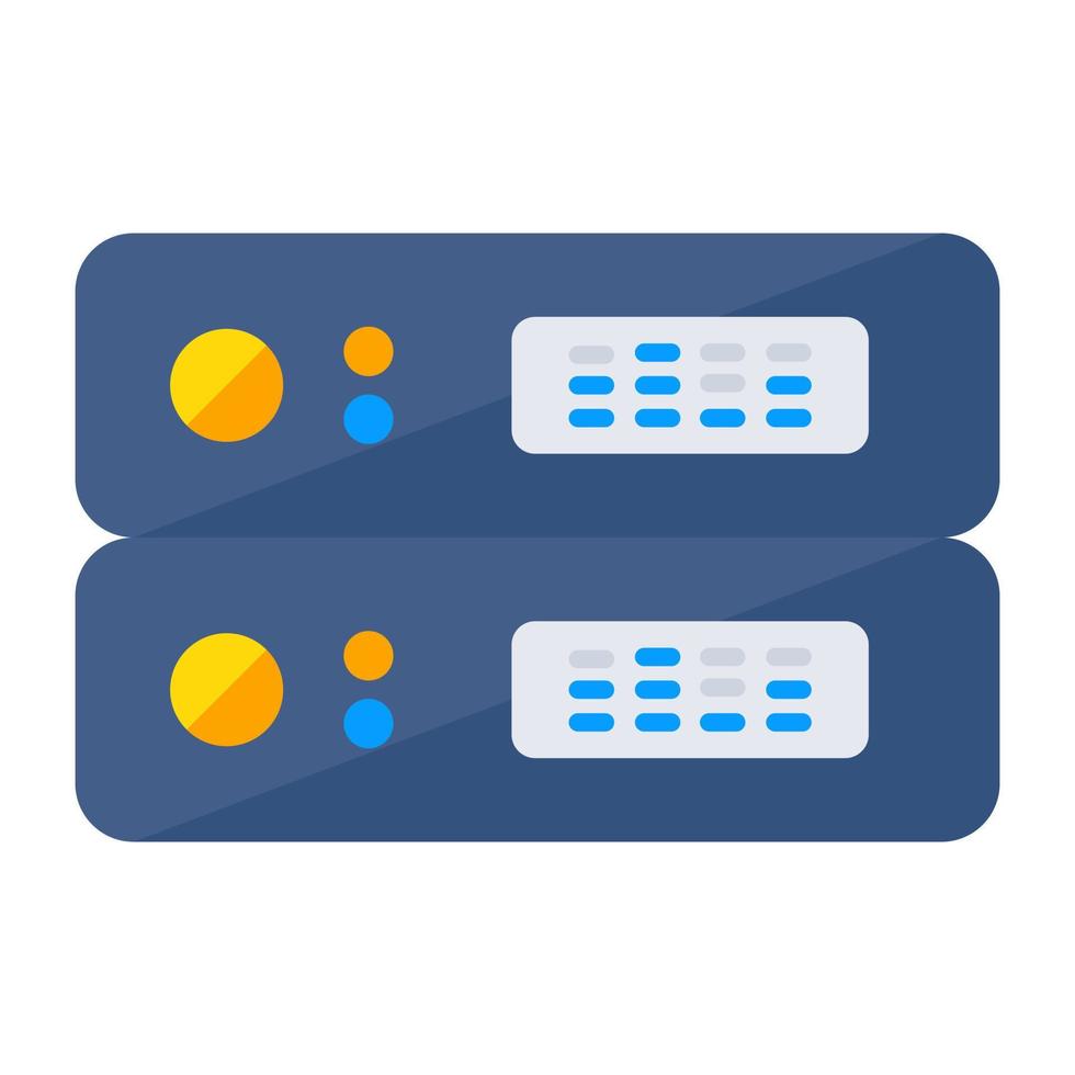 editable diseño icono de servidor de datos vector
