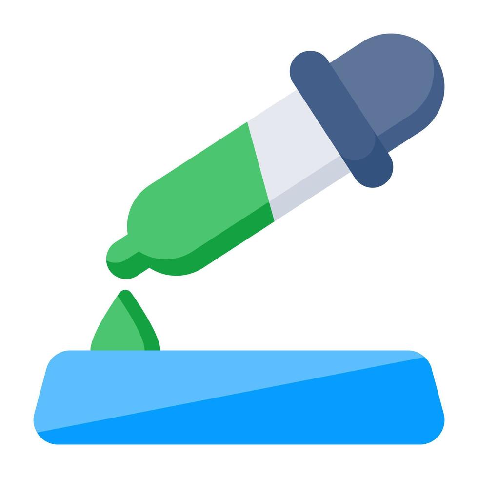 A unique design icon of dropper vector