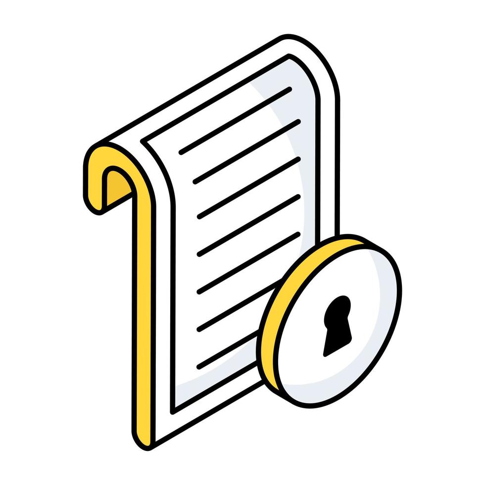 An icon design of secure file 20083809 Vector Art at Vecteezy