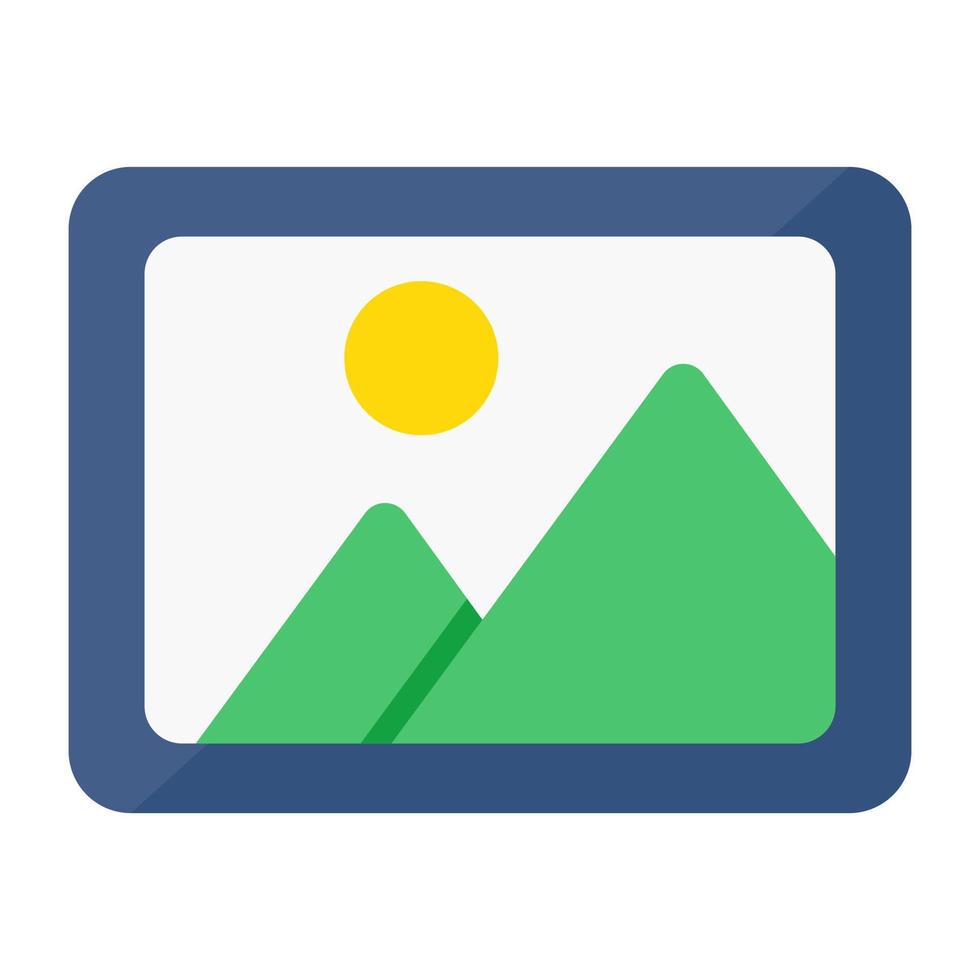 An icon design of landscape vector