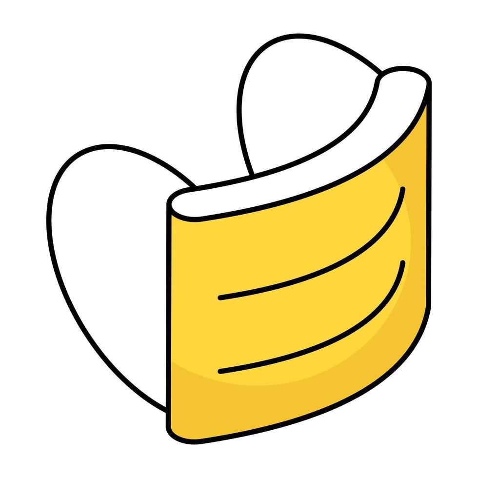 Modern design icon of face mask vector