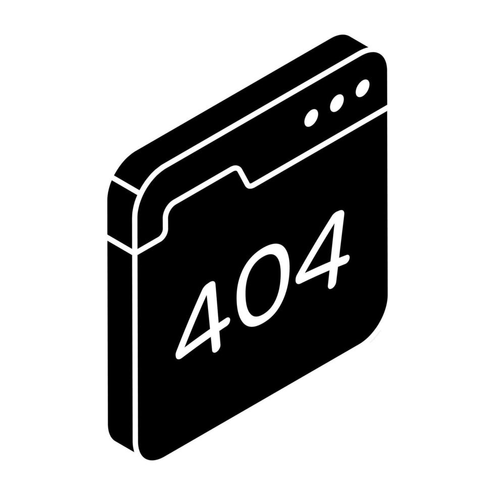 un vector de diseño creativo de error 404