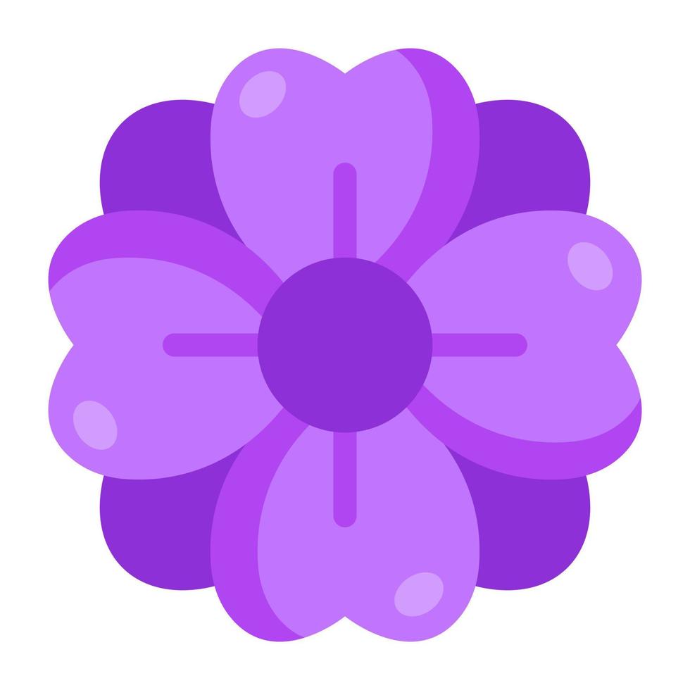 Modern design icon of hibiscus flower vector