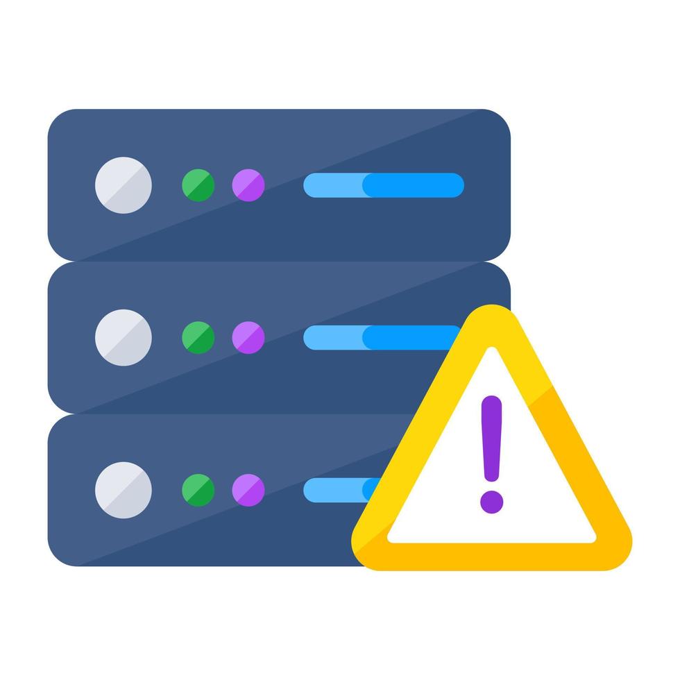 An icon design of server error vector