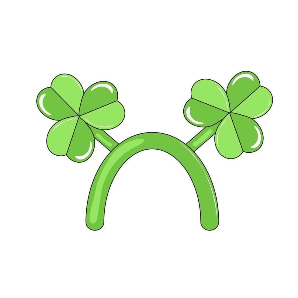 Headband with Clovers St Patricks Day Party vector