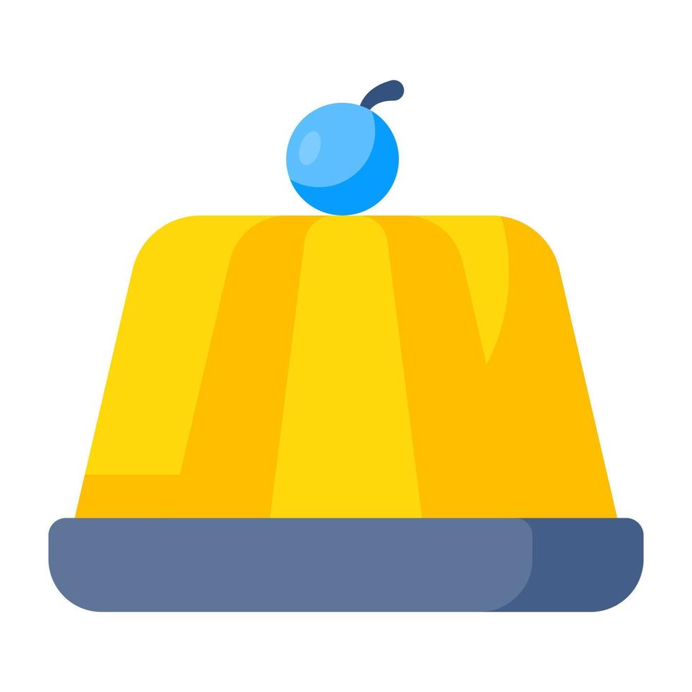 A perfect design icon of jelly cake vector