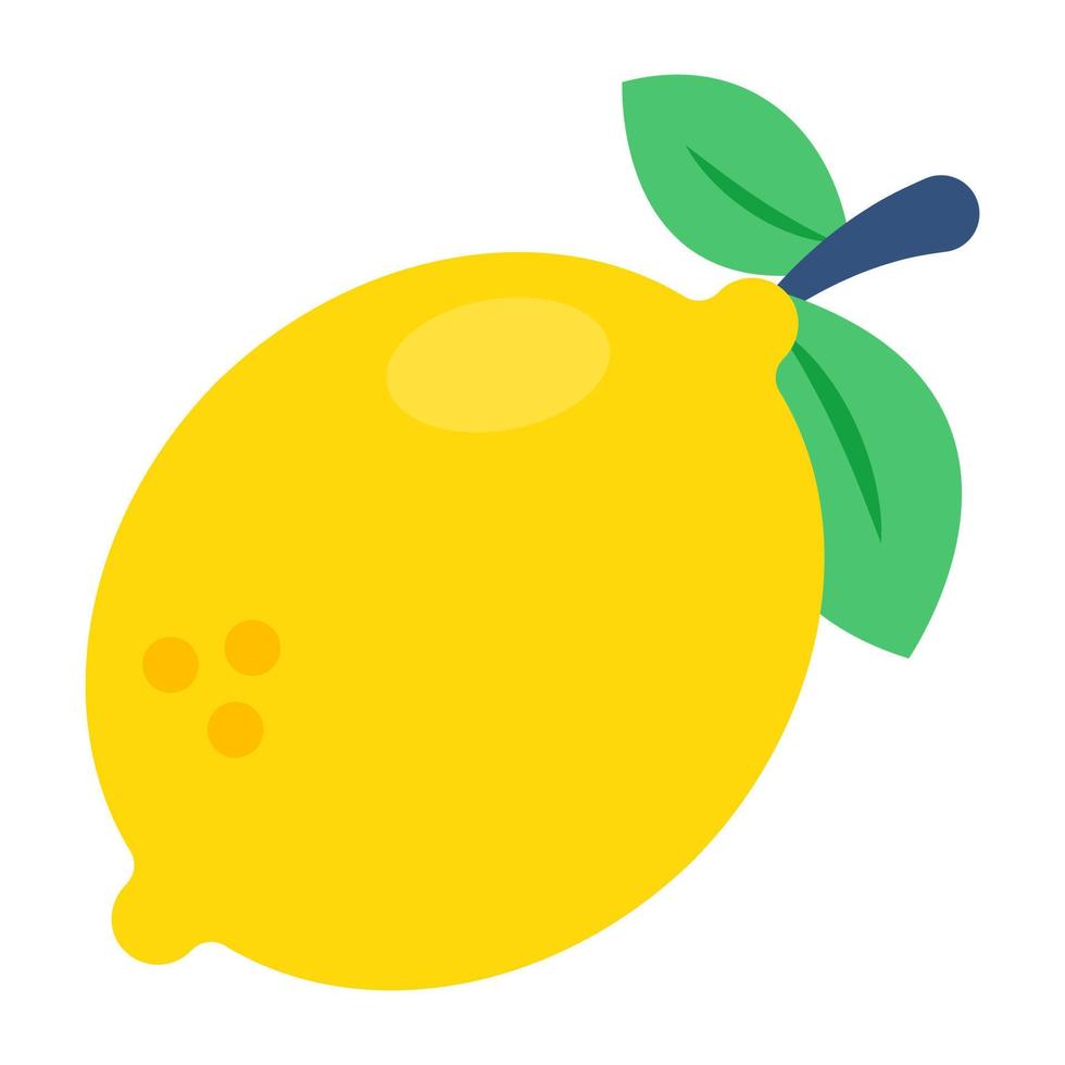 A unique design icon of lemon vector