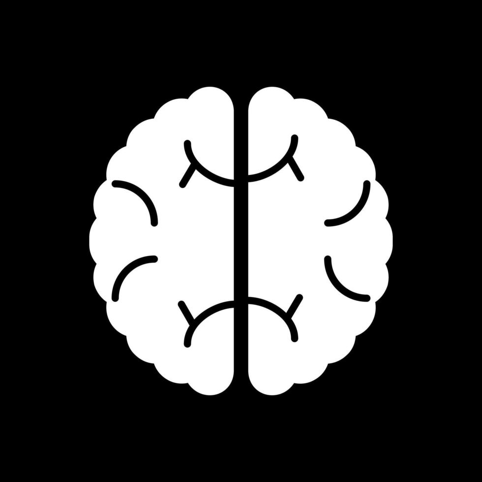 diseño de icono de vector de cerebro