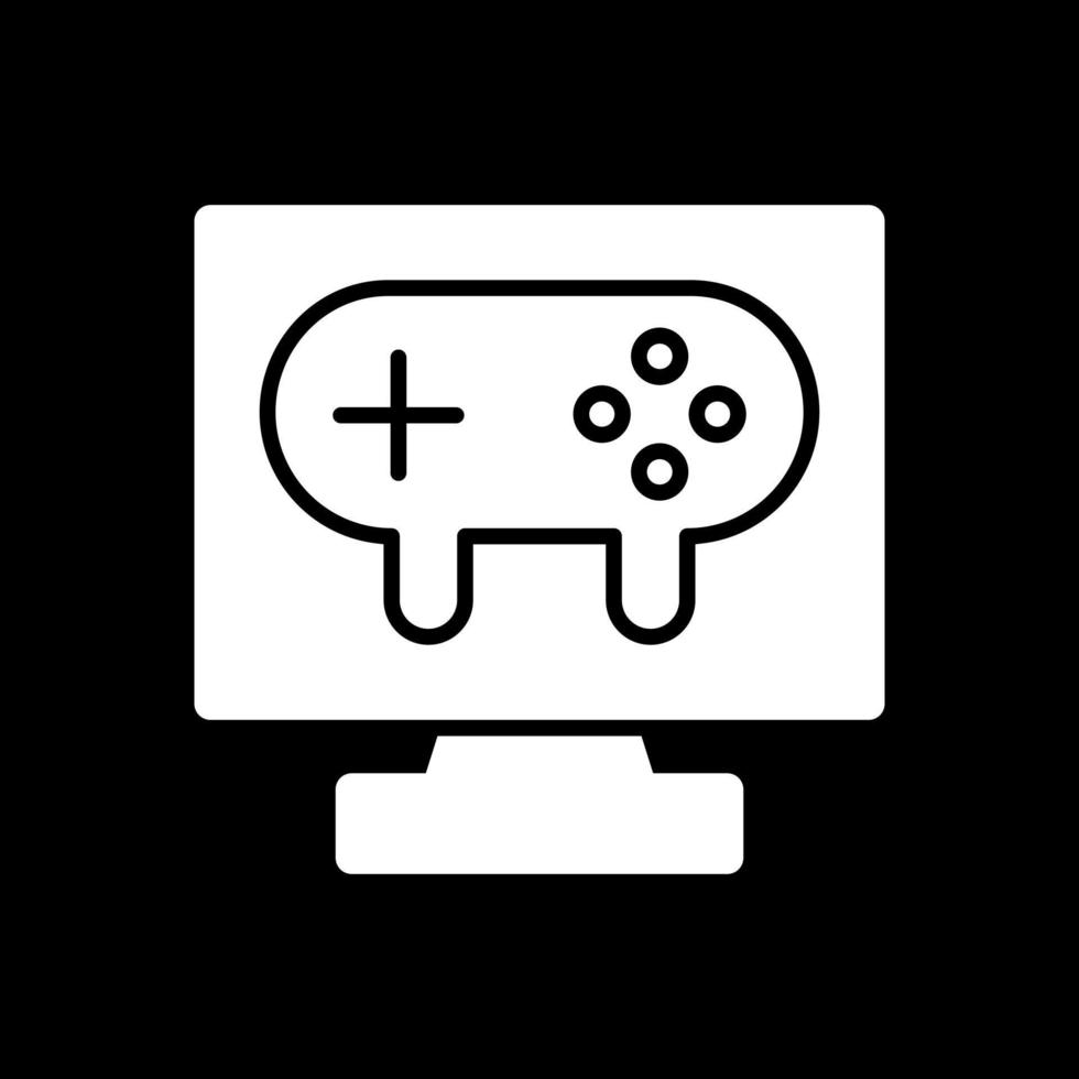 Gaming Pc Vector Icon Design
