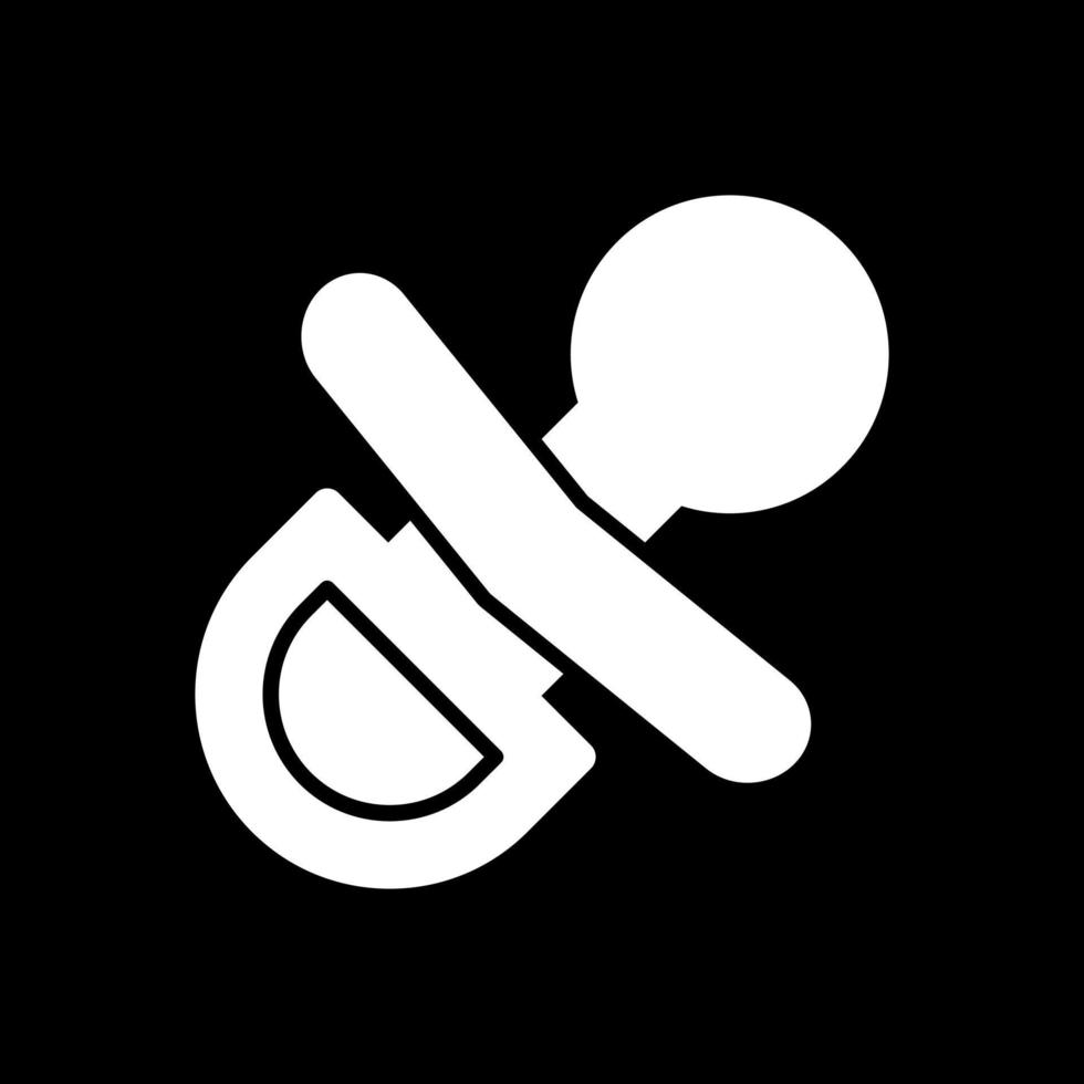 Pacifier Vector Icon Design