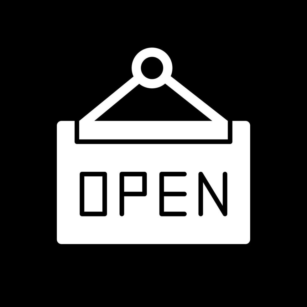 Cafe Open Sign Vector Icon Design