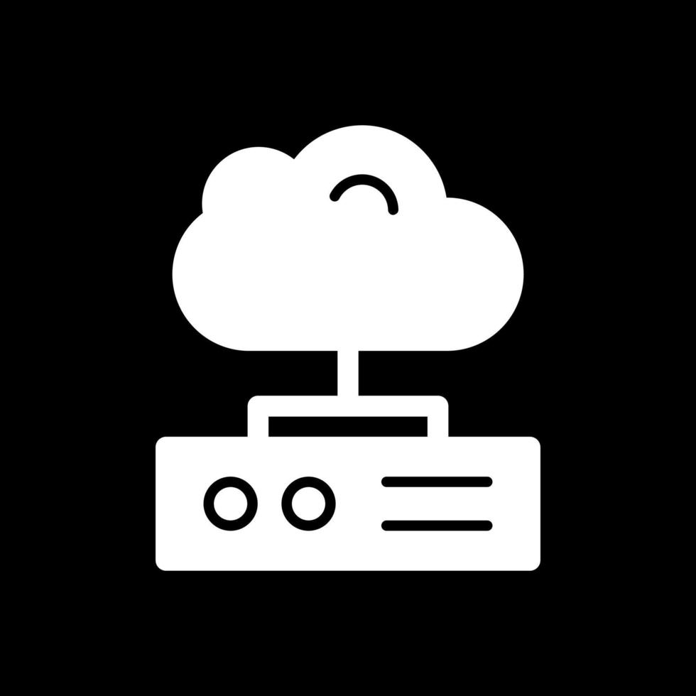 diseño de icono de vector de almacenamiento en la nube