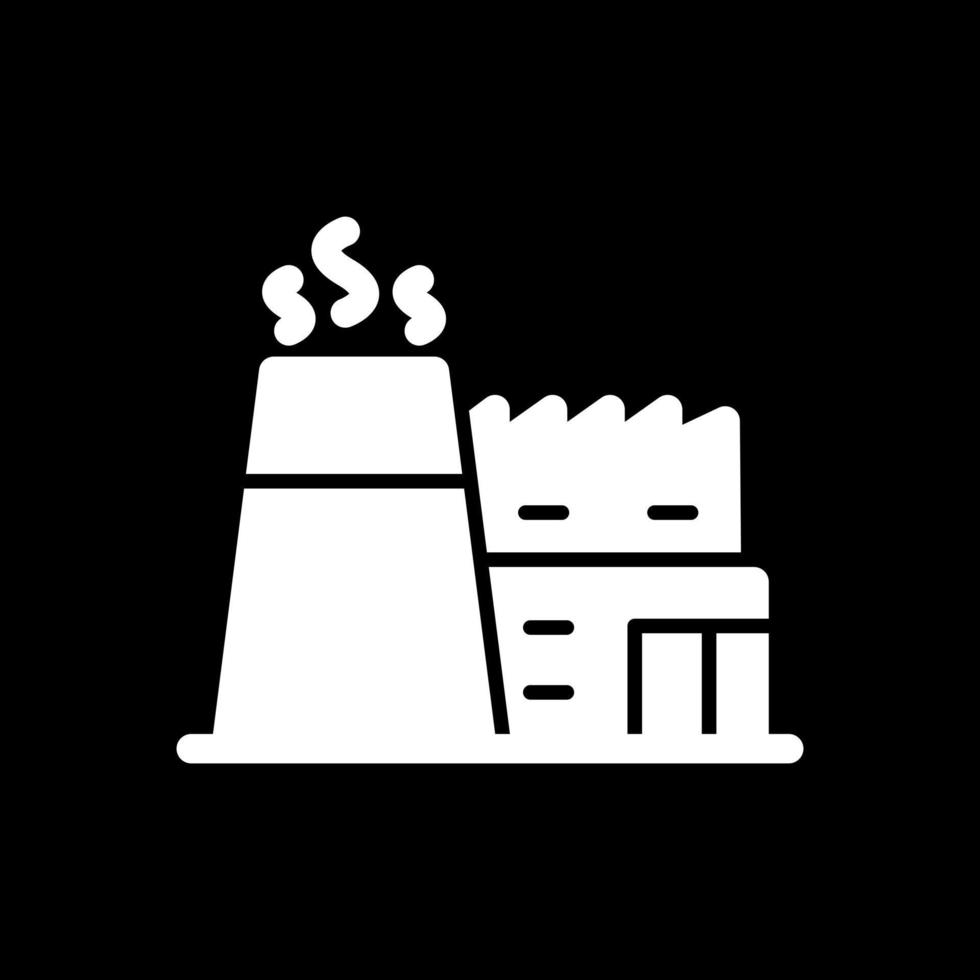 Factory Chimneys Vector Icon Design